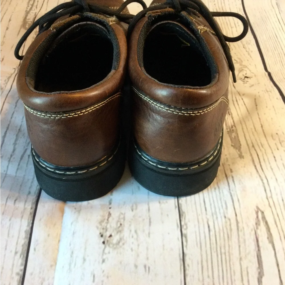 Cat Engineered Duribility Men's Brown Leather Shoes Size 11